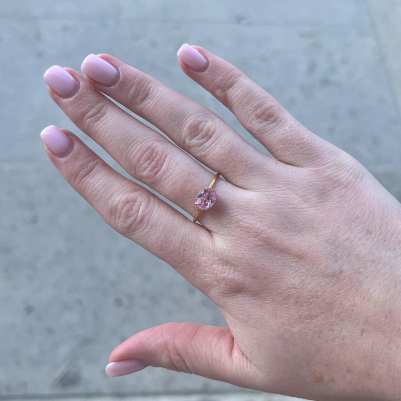 Oval Diamond Ring Roze